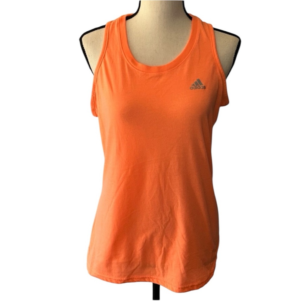 Adidas Athletic Neon Orange Tank Top Women's Size Medium Ultimate Tank